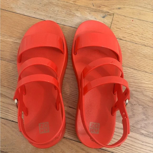 Zaxy Red Sandals with Strap - 7US - Picture 2 of 8